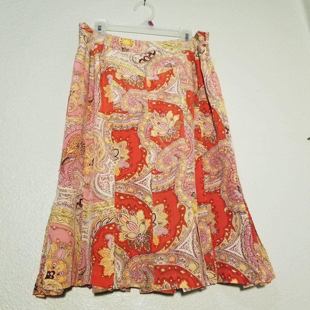 Worthington Silk Skirt Size 6 Side Zip Women's